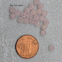 Image 4 of Natural Rose Quartz Beads 4mm, 6mm, 10mm Round Gemstone Beads 15 Inch Strand
