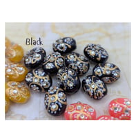 Image 3 of Handcrafted Kundan Meenakari Beads