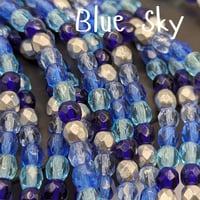Image 3 of 4mm Czech Fire-Polished Mixes (44 Beads per Strand)