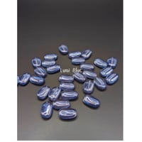 Image 1 of Czech Glass Wavy Flat Oval 14*8mm