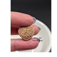 Image 2 of Heart and Flowers Czech Glass Beads 17*17mm