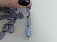 Image 2 of Czech Glass Wavy Flat Oval 14*8mm