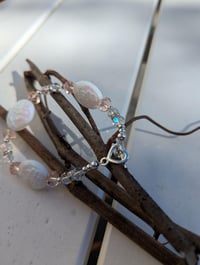 Image 2 of 8-inch Czech Glass & Swarovski Crystal Bracelet – Handcrafted Elegance