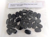 Image 4 of Czech Glass Wavy Flat Oval 14*8mm