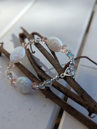 Image 3 of 8-inch Czech Glass & Swarovski Crystal Bracelet – Handcrafted Elegance