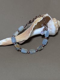 Image 3 of Rustic Blue Calcite & Copper Charm Bracelet