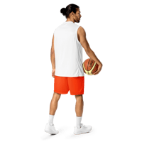 Image 9 of ‘CHANCE ELIJAH’ Orange Mesh Shorts