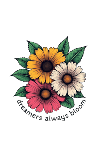 Dreamers bloom sticker