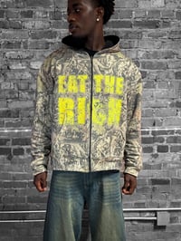 Image 4 of Reversible "Eat the Rich" Ultra Heavy Zip Up