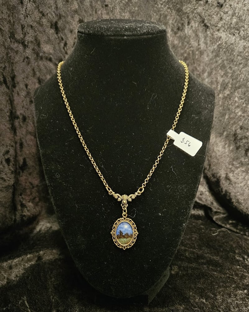 Image of Calm night bronze necklace