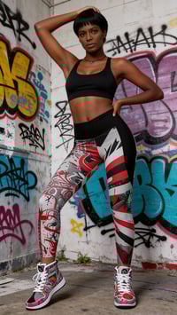 Image 2 of The Rising Sun - Crossover leggings with pockets