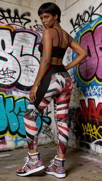 Image 3 of The Rising Sun - Crossover leggings with pockets