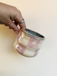 Image 1 of Lavender Checkered Bowl