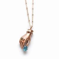 Image 1 of The Hand of Devotion-Apatite Necklace