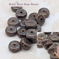 Image 6 of 3x6mm Czech Glass Heishi 