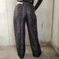 Image 4 of Rose Jacquard Satin Women's Trousers