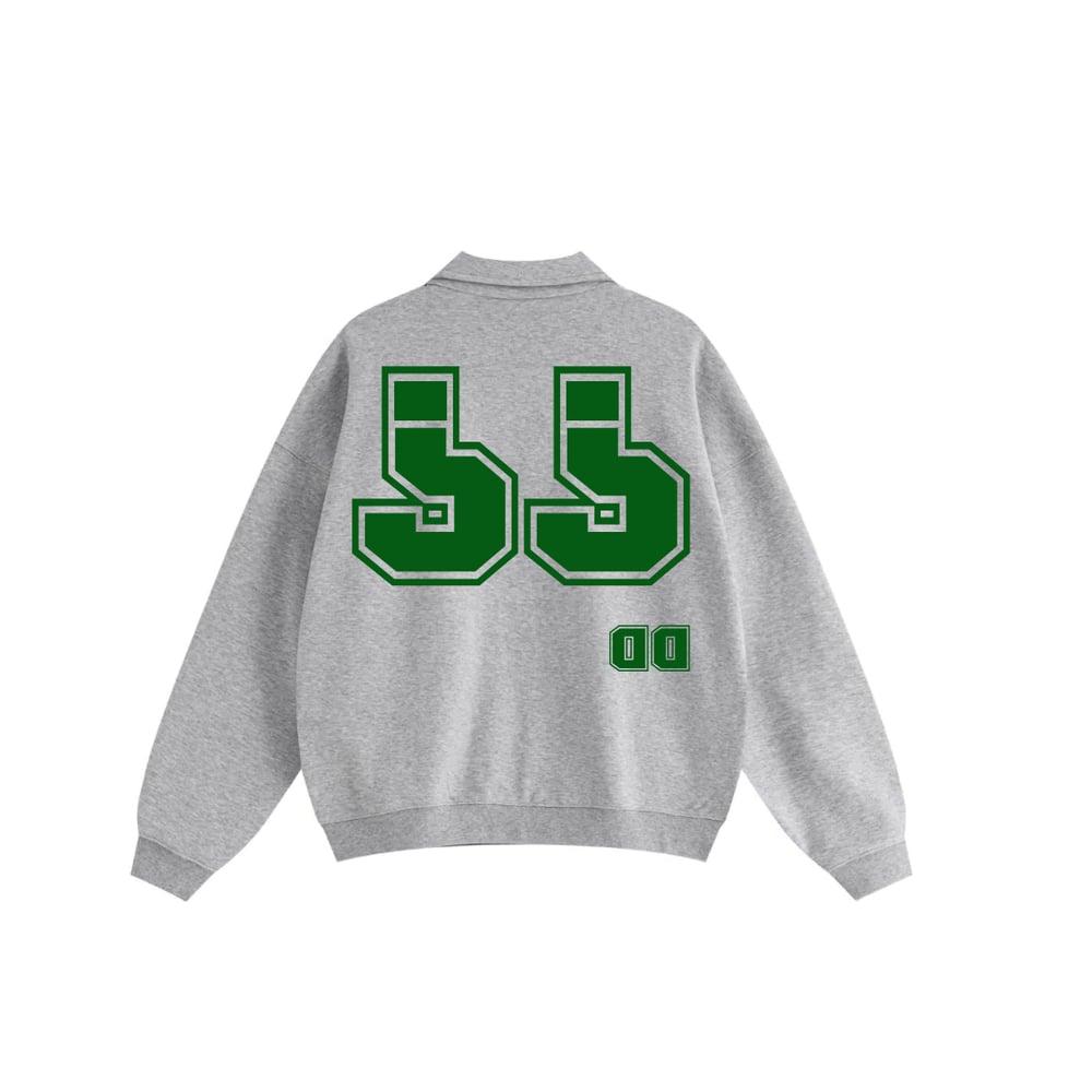 Image of Vintage Dubba Down  Zip-Up Sweatshirt  (Grey)