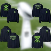 Image 1 of Seattle Anabolic Logo and Big X Hoodie and Crewneck
