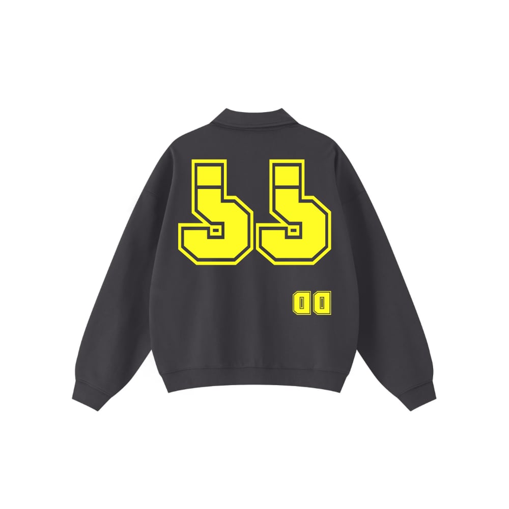 Image of Vintage Dubba Down  Zip-Up Sweatshirt  (Smoke Grey)