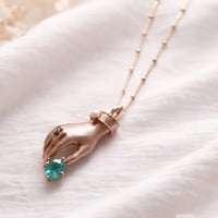 Image 2 of The Hand of Devotion-Apatite Necklace