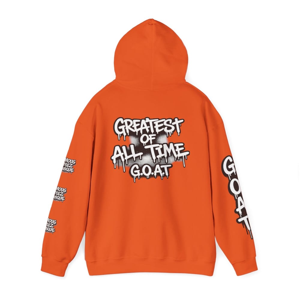 Image of Unisex GOAT Graffiti Hoodie — "I’m the Best 2 Ever Do It" Streetwear Pullover