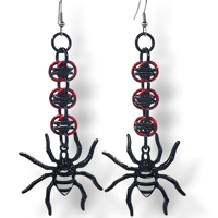 Image 2 of Striped Spiders earrings