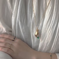 Image 5 of The Hand of Devotion-Emerald Necklace