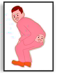 Image 4 of Joan Cornella - Bootyboop Pink, Giclee Print, Contemporary Art Poster, Humor, Funny Decor