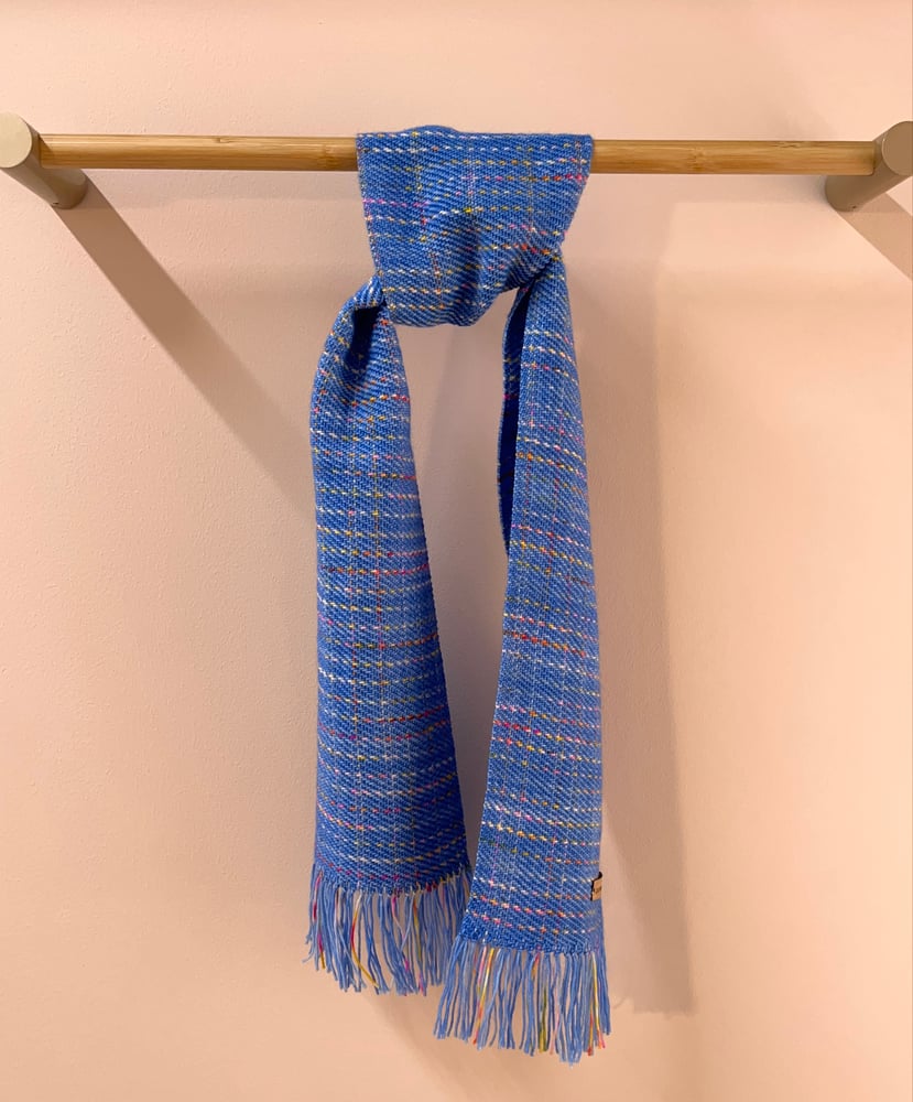 Image of Sky Blue Skinny Scarf