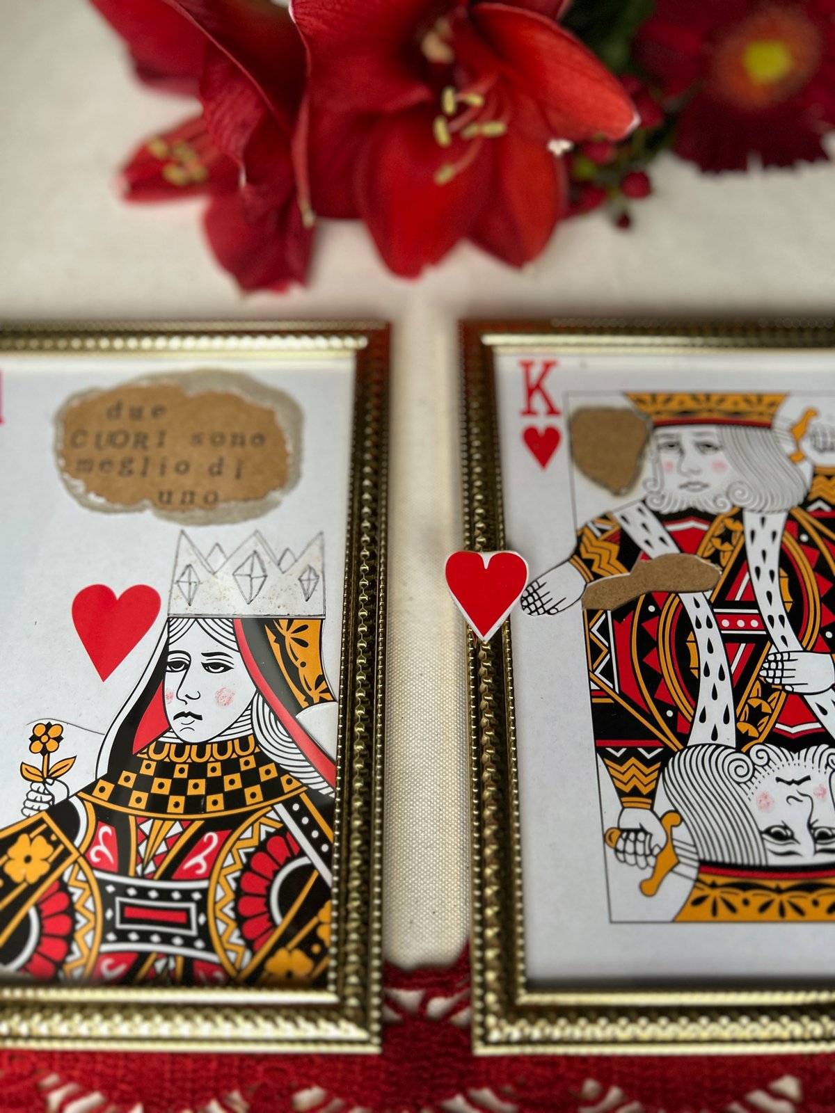 COPPIA RE & REGINA DI CUORI