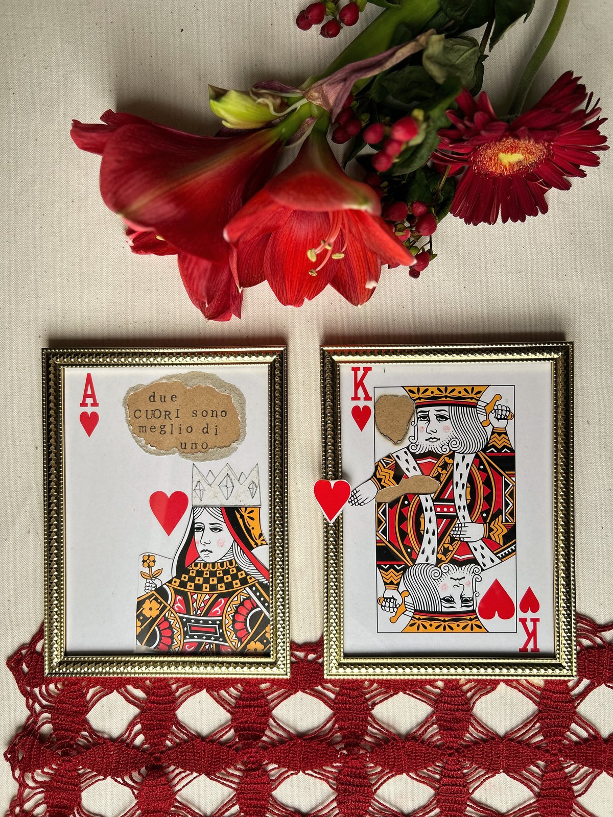 COPPIA RE & REGINA DI CUORI