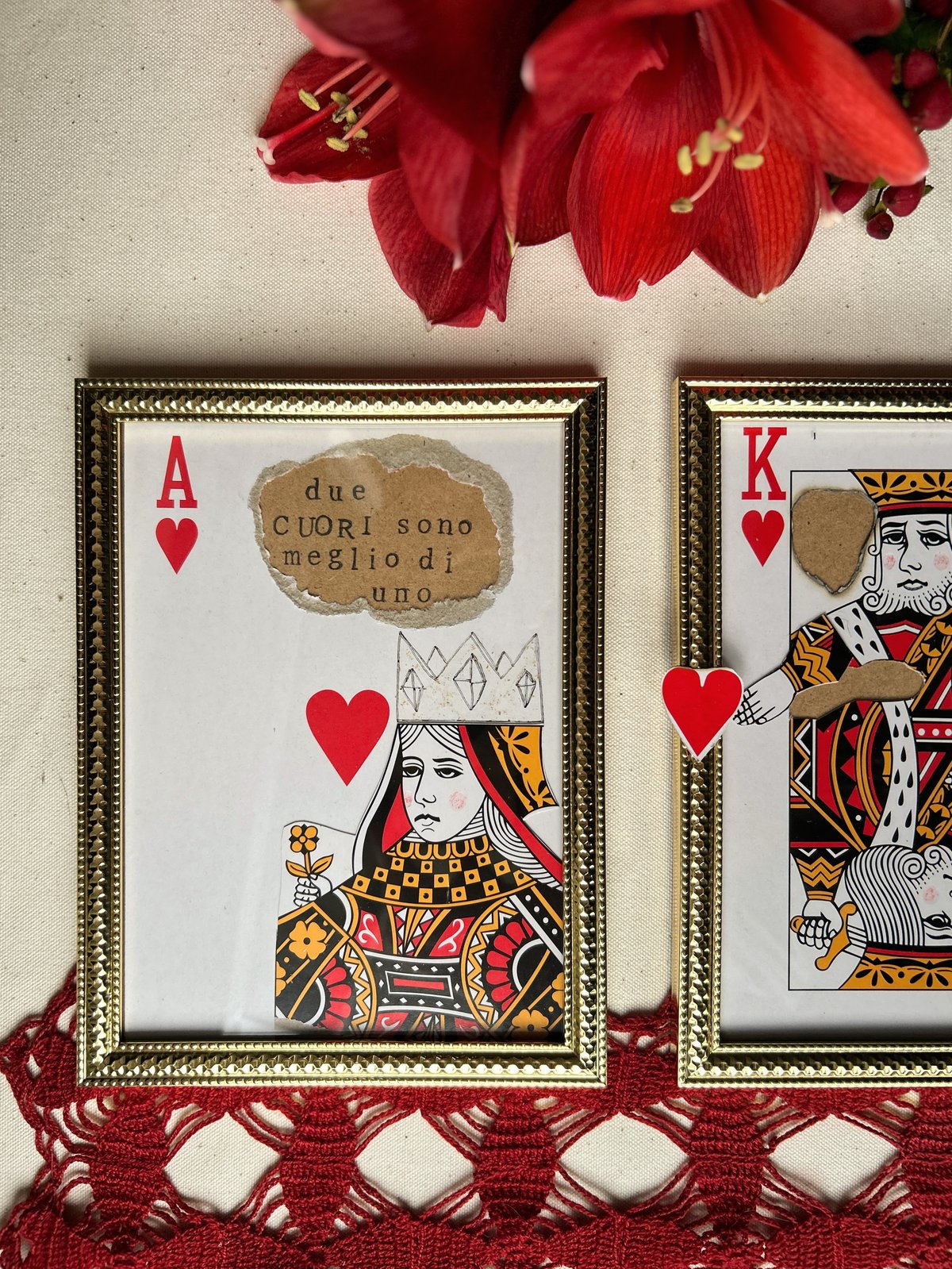 COPPIA RE & REGINA DI CUORI