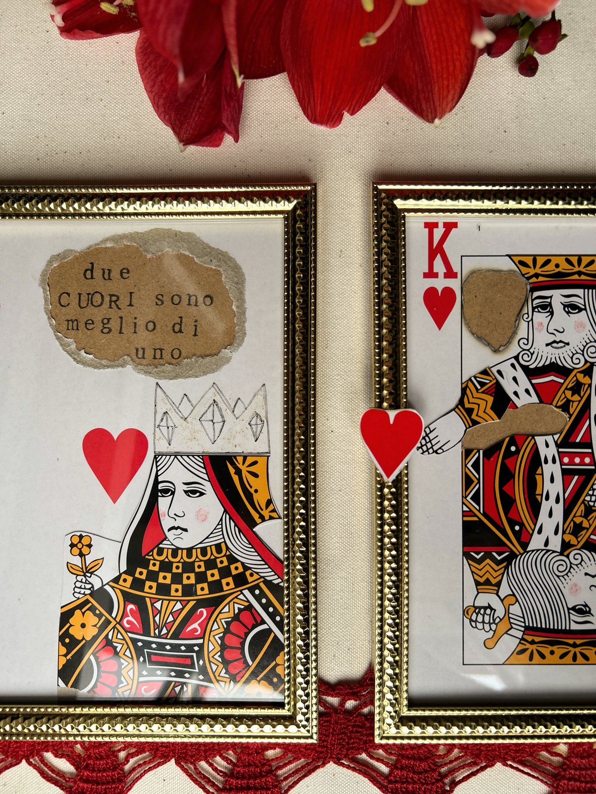 COPPIA RE & REGINA DI CUORI