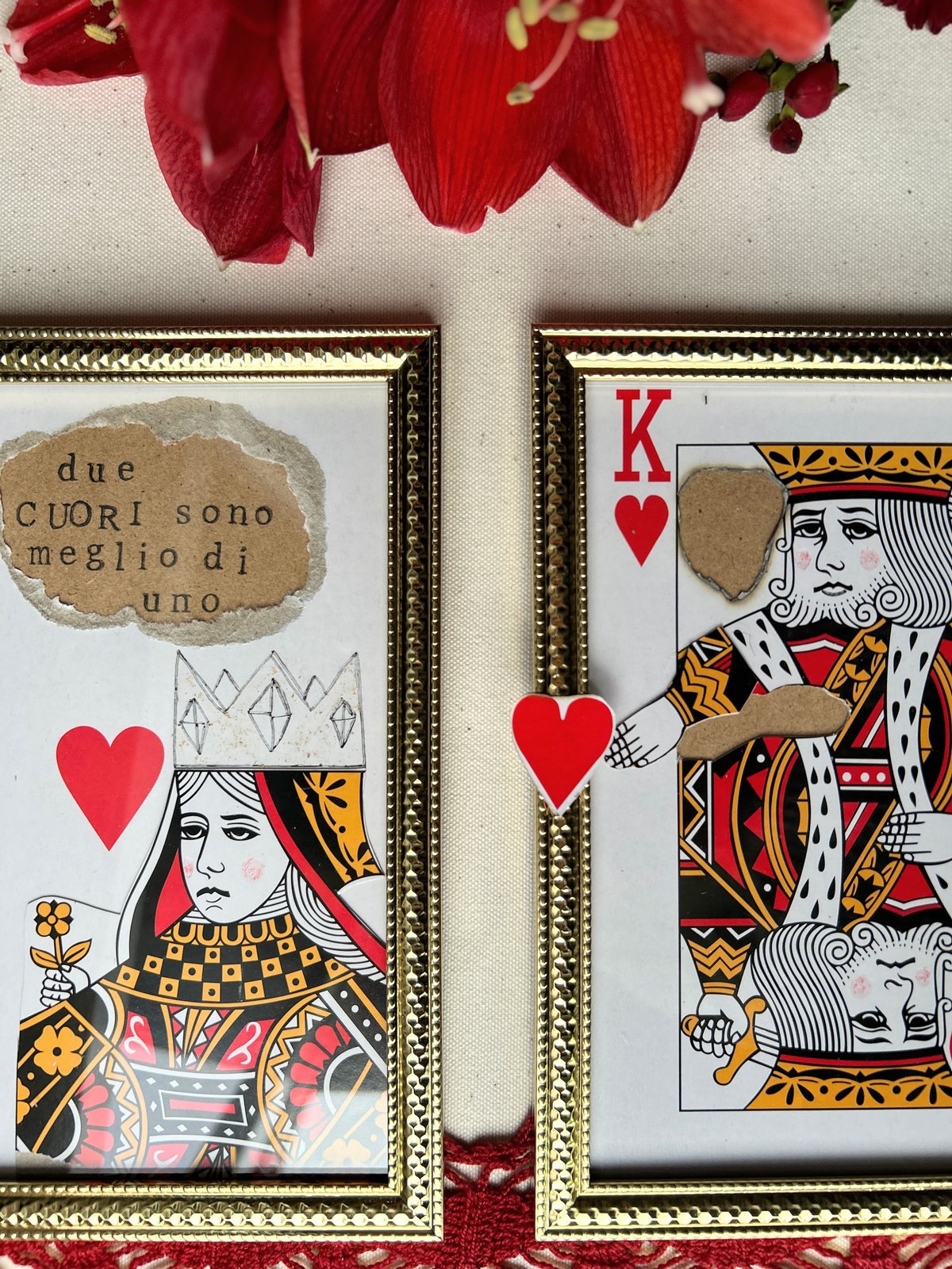 COPPIA RE & REGINA DI CUORI