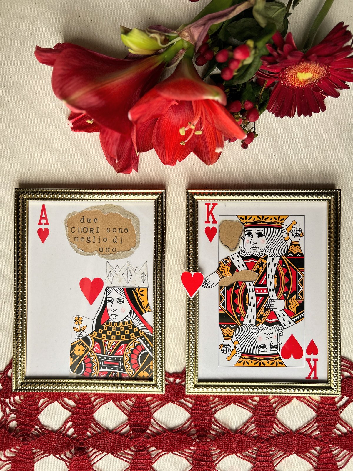 COPPIA RE & REGINA DI CUORI