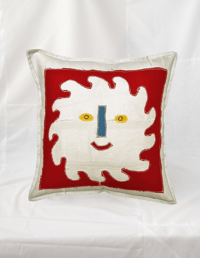 Image 1 of White Sun Cushion Cover