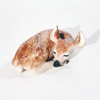 Image 1 of Sleeping Fawn Sculpture