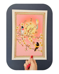 Image 1 of A4 - CHERRY BLOSSOM BIRDS