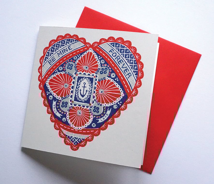 Image of Be Mine Forever - Greetings Card