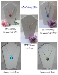 Image of Sterling Silver Necklaces  (with varying prices)