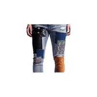 Image 3 of Embellish Scavenger Patchwork Jeans