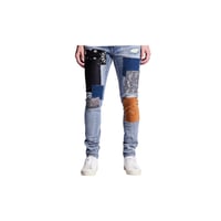 Image 4 of Embellish Scavenger Patchwork Jeans