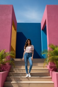 Image 1 of Sunset Garden Smocked Top