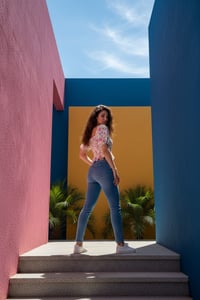 Image 2 of Sunset Garden Smocked Top