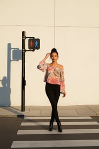 Image 2 of Tropical Breeze Off-Shoulder Top