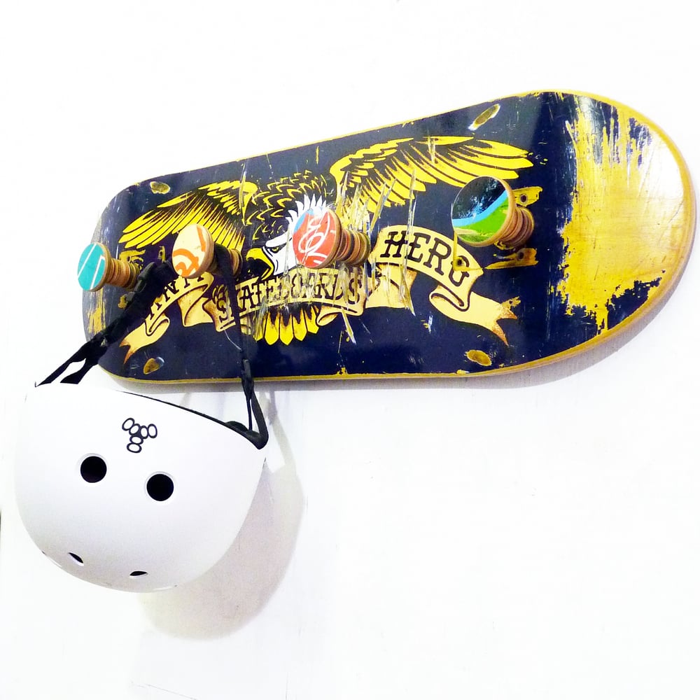 Image of Recycled Skateboard Coat Rack