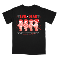 Image 1 of "EVIL ♥ DEAD" Garment Dyed Screen Printed T-Shirt