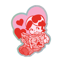 "NECRONOMICON ♥ KEWPIE" Sticker