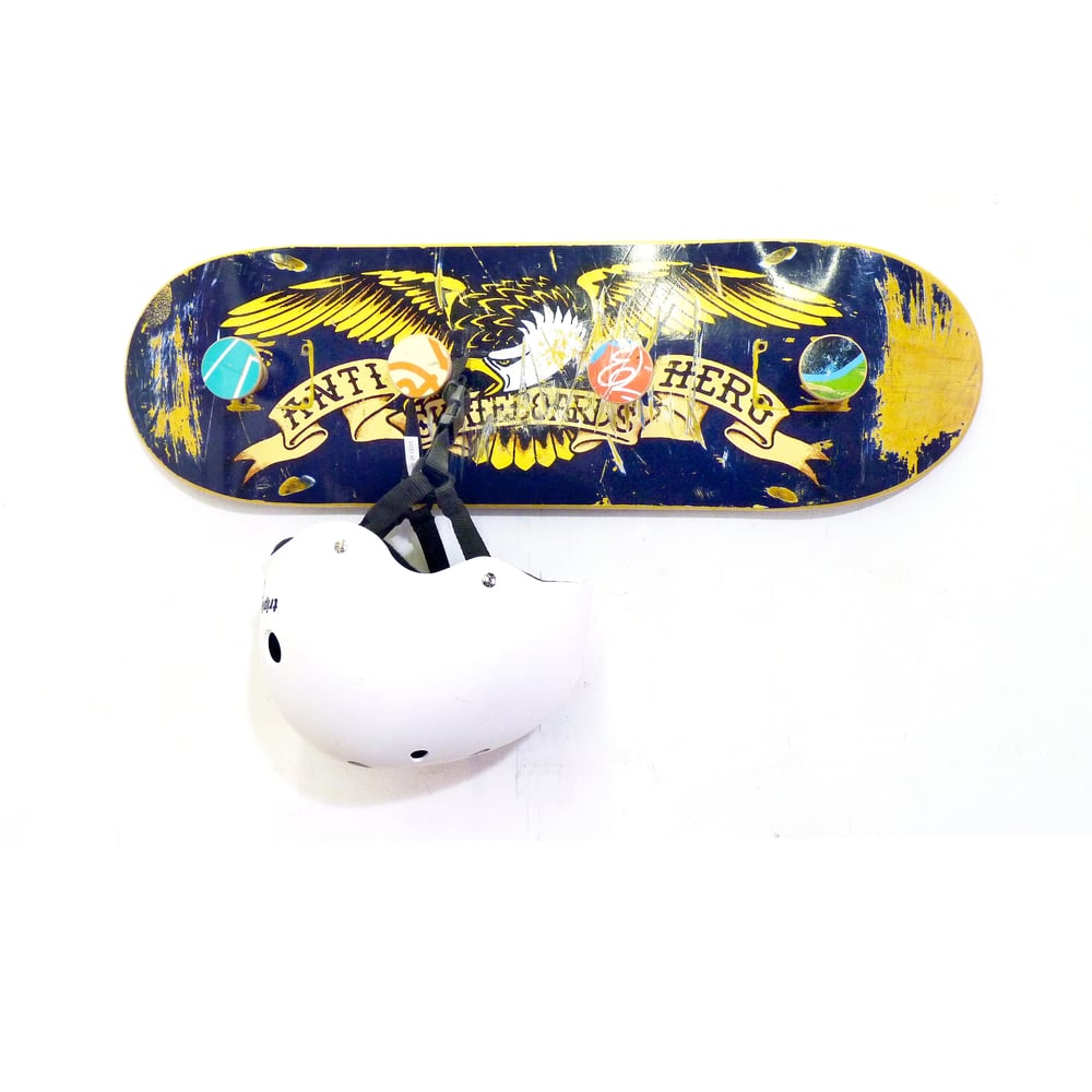 Image of Recycled Skateboard Coat Rack