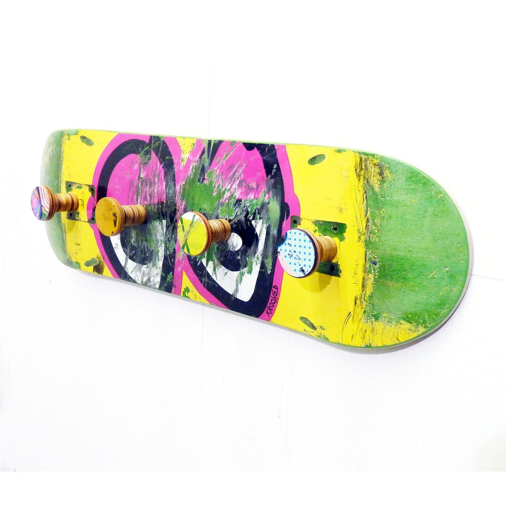 Image of Recycled Skateboard Coat Rack